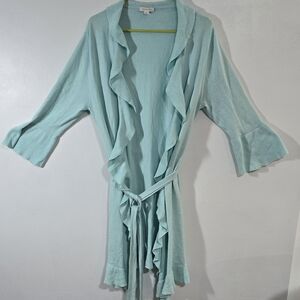 Garnet Hill Light Blue Knit Sweater